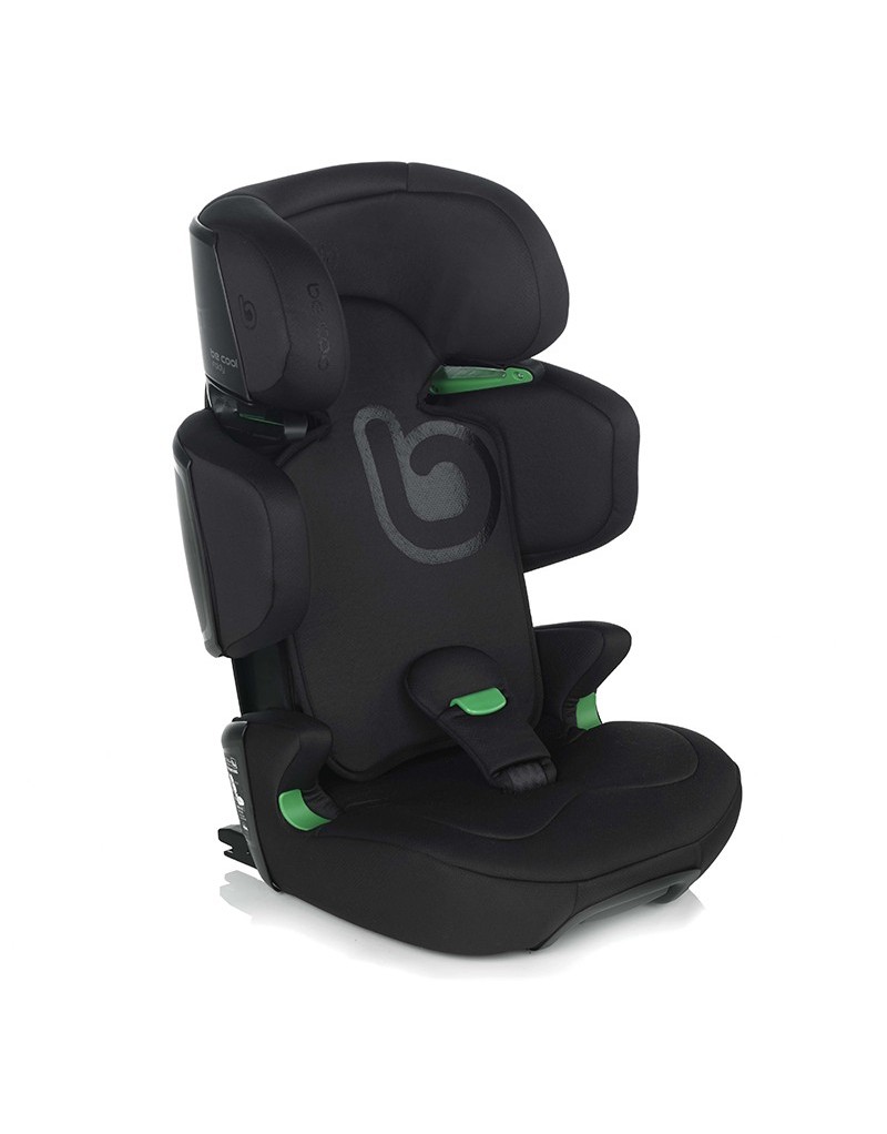 foldy-car-seat-hoofd Be Cool Foldy i-Size Autostoel 100-150 cm – Opvouwbare ISOFIX Kinderautostoel – R129 – Lichtgewicht – Zwart - Afbeelding 1