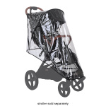 Mountain Buggy Nano All Weather Cover Set – Regenhoes, Zonnescherm en Muggennet – UPF 50+ – Zwart - Afbeelding 2