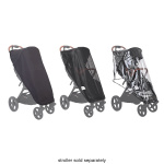 Mountain Buggy Nano All Weather Cover Set – Regenhoes, Zonnescherm en Muggennet – UPF 50+ – Zwart - Afbeelding 3